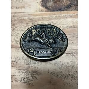 1977 Hesston National Finals Rodeo 4th Annual Collectors Buckle!